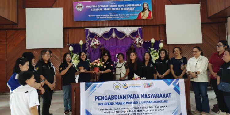 Pengabdian Kepada Masyarakat,  Polimdo Gelar Pelatihan :  Dorong Usaha Mandiri Jemaat GMIM Zebaoth