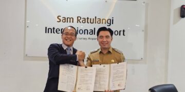 Foto: Pemerintah Kabupaten Kepulauan Sangihe kembali memperpanjang kerja sama promosi pariwisata dengan PT Angkasa Pura I Cabang Bandar Udara Internasional Sam Ratulangi. (Dok. Istimewa)