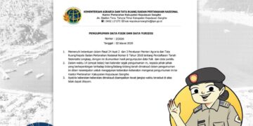 Foto: Pengumuman data fisik dan yuridis PTSL Sangihe. (Dok. Kantor Pertanahan Sangihe)