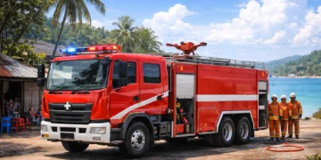 Foto ilustrasi mobil Damkar.