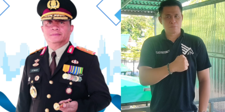 Brigjen Pol Jemmy GP Suatan SH MSi dan MN Yahya Wangania. (foto: Barta1)