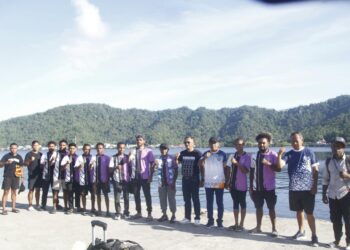 Foto: Tim tinju Papua tiba di Pelabuhan Nusantara Tahuna, Kepulauan Sangihe Sangihe. (Dok. Istimewa)