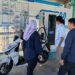 Pengisian baterei motor listrik yang dilaksanakan PLN. (foto: Humas PLN)
