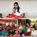 Wakil Bupati Kepulauan Talaud, Anisya Bambungan saat memberikan sambutan pda syukuran tahun baru.