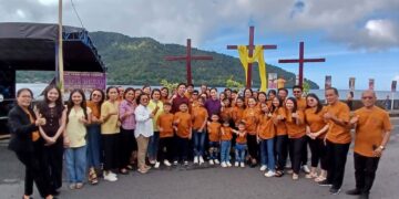 Foto: Ibadah Paskah GMIST Jemaat Maranata Tahuna dihadiri Bupati Kepulauan Sangihe. (Dok. Istimewa)
