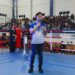 Foto: Bupati Kepulauan Sangihe, Michael Thungari menyampaikan sambutan pembukaan Kejuaraan Terbuka Tinju Amatir Piala Bupati Kepulauan Sangihe, Senin (13/4/2026). (Dok. Rendy/Barta1)