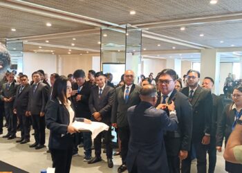 Foto: Suasana pelantikan pengurus KONI Kepulauan Sangihe periode 2025–2029 di Ballroom Tahuna Beach Hotel, Tahuna. (Dok. Istimewa)