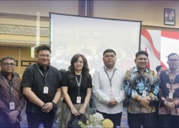 Foto: Wakil Bupati Kepulauan Sangihe, Tendris Bulahari dalam forum Bimtek dan Silaturahmi. (Dok. Istimewa)