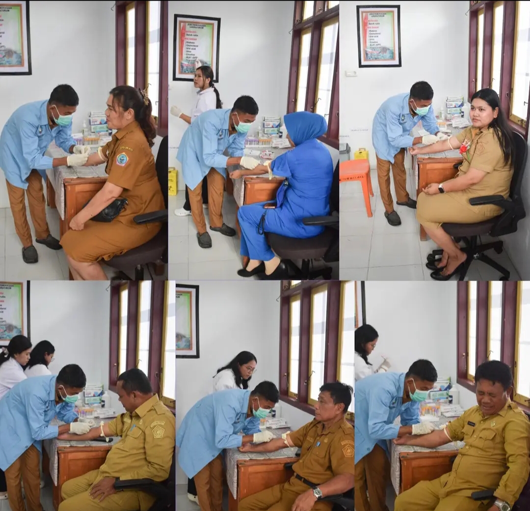 Pengecekan proses pelayanan kesehatan di Rumah Sakit Bergerak Kepualaun Talaud. 