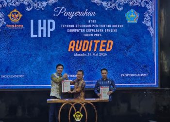 Foto: Pemerintah Kabupaten (Pemkab) Kepulauan Sangihe kembali meraih opini Wajar Tanpa Pengecualian (WTP) dari Badan Pemeriksa Keuangan (BPK) RI. (Dok. Istimewa)