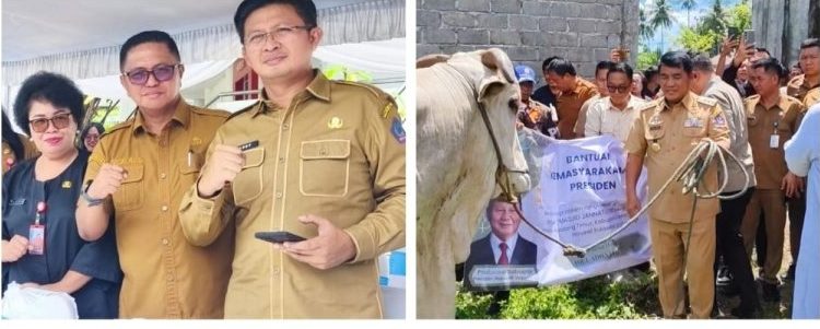 Semangat Berbagi dan Toleransi, PLT Setwan hadiri Penyaluran Hewan Kurban di Sulut
