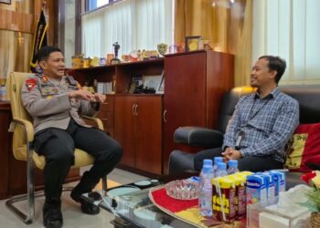 PLN UP3 Luwuk melaksanakan kunjungan koordinasi strategis ke Polres Banggai. (foto: Humas PLN)