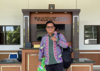 Supriyadi Pangellu pelapor dugaan mal-administrasi APBD Kotamobagu 2026. (foto: dok pribadi)
