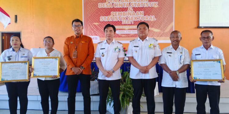Foto: Bupati Sangihe mencanangkan Desa Cantik guna memperkuat pembangunan berbasis data desa. (Dok. Rendy/Barta1)