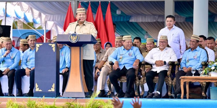 Kunjungan Presiden Prabowo Subianto ke Gorontalo. (Foto: Humas PLN)