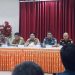 Foto: Bupati Kepulauan Sangihe Michael Thungari dan Wakil Bupati Tendris Bulahari memimpin jalannya rapat Forkopimda Penanganan Pasca Bencana Gempa M7,7. (Dok. Istimewa)