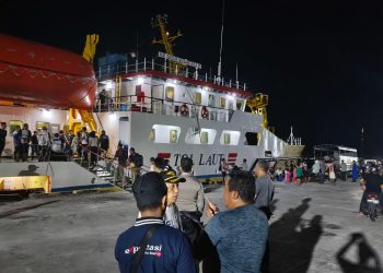 Rombongan Forkopimda dipimpin oleh Bupati Kepulauan Sangihe Michael Thungari bertolak ke Marore. (Dok. Yosman Limpong)