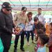 Foto: Bupati Michael Thungari dan Wakil Bupati Tendris Bulahari tiba di Pulau Kawio memberikan penguatan kepada warga terdampak Gempa M7,7. (Dok. Istimewa)