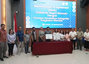 SMK Solagratia Tongkaina dan Polimdo MoA, Maryke Sampaikan 4 Poin Penting