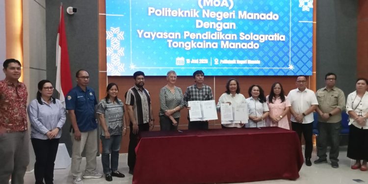SMK Solagratia Tongkaina dan Polimdo MoA, Maryke Sampaikan 4 Poin Penting