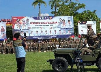 PLN mem-backup peringatan HUT 3 instansi di Provinsi Sulawesi Tengah yang berlangsung di Tolitoli. (foto: Humas PLN)