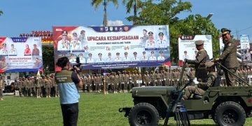 PLN mem-backup peringatan HUT 3 instansi di Provinsi Sulawesi Tengah yang berlangsung di Tolitoli. (foto: Humas PLN)