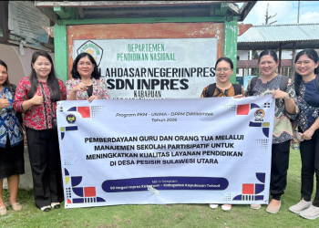 Tim PKM Unima di SD Inpres Kabaruan.