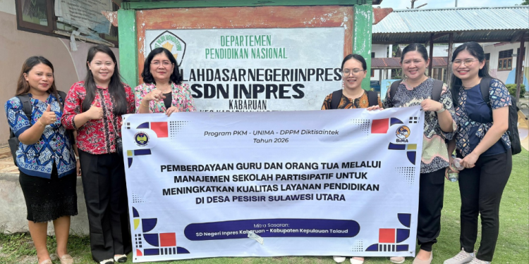 Tim PKM Unima di SD Inpres Kabaruan.