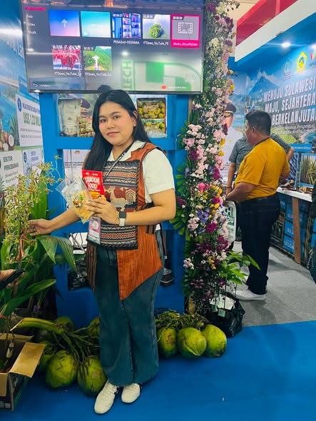 Wakil Bupati Kepulauan Talaud saat menghadiri puncak PENAS Petani Nelayan XVII tahun 2026 .