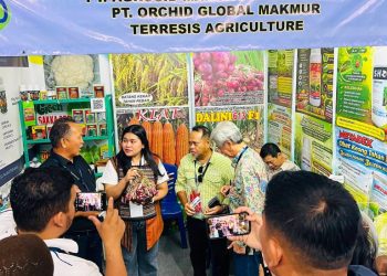 Wakil Bupati Kepulauan Talaud saat menghadiri puncak PENAS Petani Nelayan XVII tahun 2026 .