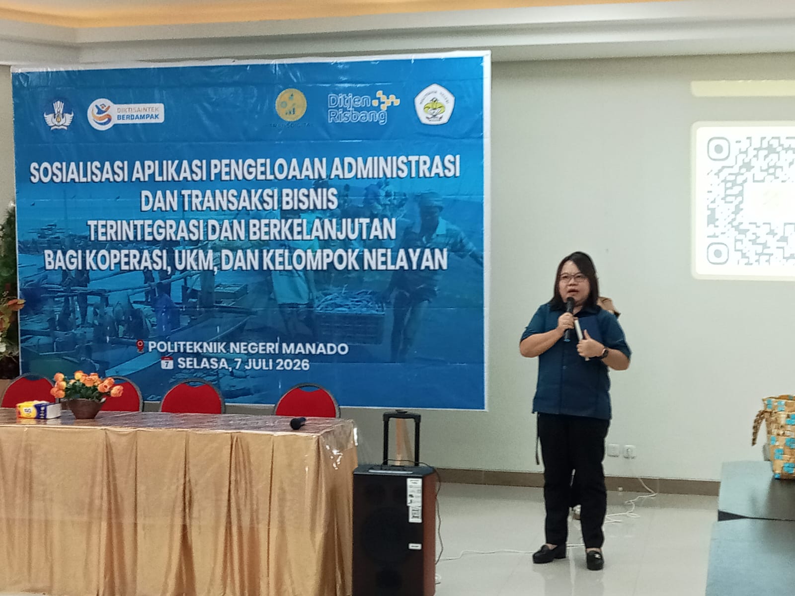 Kepala Pusat Penelitian dan Pengabdian kepada Masyarakat (P3M) Polimdo, Dr. Rilya Rumbayan, S.T., M.Eng. (foto : Meikel/Barta) 