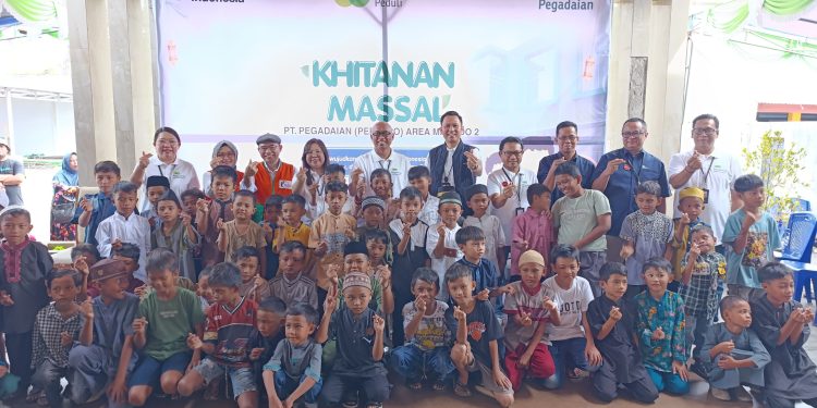 Pegadaian Area Manado 2 Gelar Khitanan Massal Gratis bagi 65 Anak di Bitung