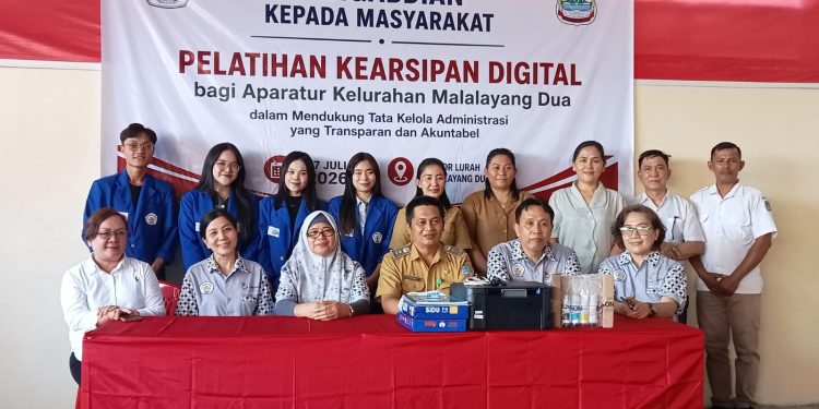 Polimdo Bekali Aparatur Kelurahan Malalayang Dua dengan Pelatihan Kearsipan Digital
