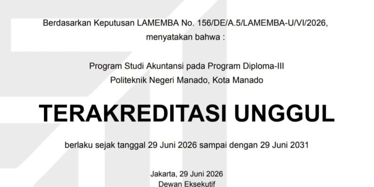 Prodi D-III Akuntansi Polimdo Raih Akreditasi Unggul, Bukti Komitmen Tingkatkan Mutu Pendidikan