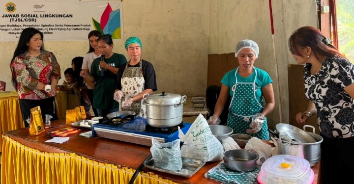 Program TJSL berupa peningkatan kapasitas yang dilaksanakan PLN di Desa Tarabitan Minahasa Utara. (foto: Humas PLN)