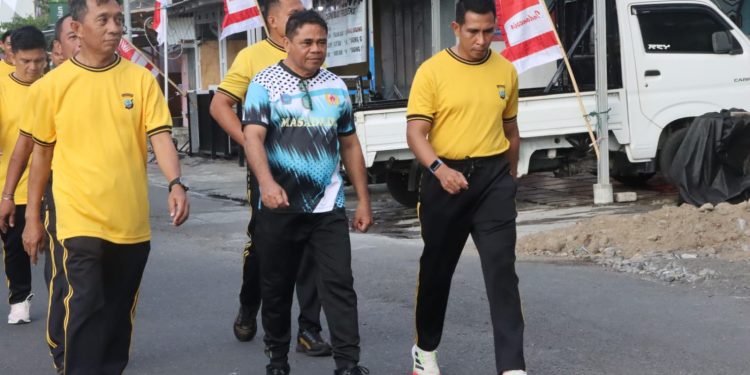 Sinergitas Pemkab dan Polres Sitaro di Perayaan Hari Kesatuan Gerak Bhayangkari ke-74
