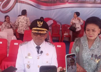 Pesan Menggugah Plt Bupati Sitaro Heronimus Makainas saat Menjadi Irup Pertama Kali di HUT ke-81 RI