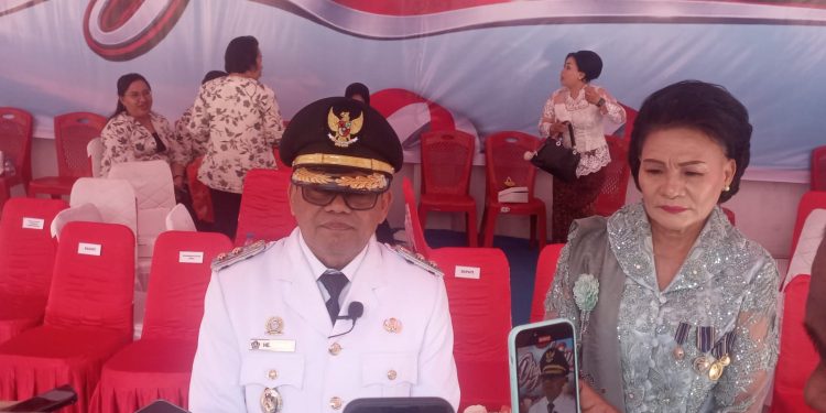 Pesan Menggugah Plt Bupati Sitaro Heronimus Makainas saat Menjadi Irup Pertama Kali di HUT ke-81 RI