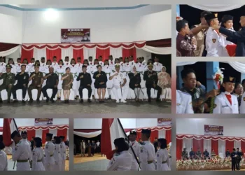 Bupati Welly Titah Kukuhkan 25 Anggota Paskibraka Kepulauan Talaud Tahun 2026.