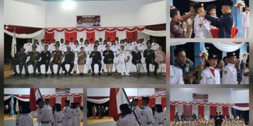Bupati Welly Titah Kukuhkan 25 Anggota Paskibraka Kepulauan Talaud Tahun 2026.