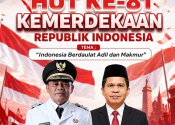 Pesan Menggugah Plt Bupati Sitaro Heronimus Makainas saat Menjadi Irup Pertama Kali di HUT ke-81 RI