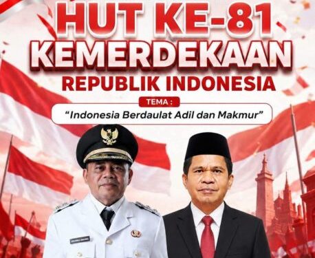 Pesan Menggugah Plt Bupati Sitaro Heronimus Makainas saat Menjadi Irup Pertama Kali di HUT ke-81 RI