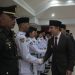 Foto: Bupati Michael Thungari mengukuhkan 30 pelajar Sangihe sebagai Paskibraka HUT Kemerdekaan RI ke-81. (Dok. Istimewa)