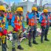 PT PLN UP3 Tahuna menggelar Apel dan Inspeksi Peralatan Siaga di halaman Kantor. (foto: Humas PLN)