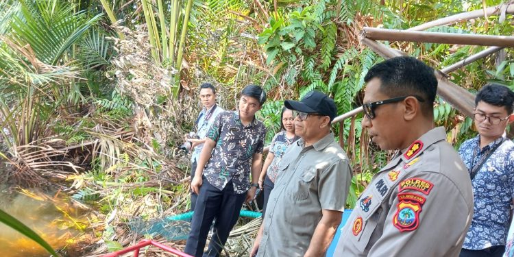 Tinjau Danau Kapeta dan SPAM Bersama Kapolres Sitaro, Plt Bupati: Gunakan Air Secara Bijak