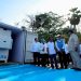Presiden dan jajaran Menteri dan pejabat terkait saat mengunjungi site PLTS Gilimanuk yang dilengkapi Battery Energy Storage System di Bali. (foto: Humas PLN)