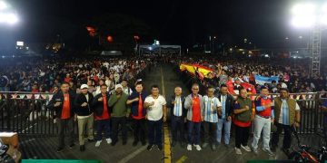Suasana Noreng Piala Dunia 2026 di Manado yang pasokan listriknya dikawal PLN UP3 Manado foto Humas PLN