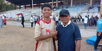 Putra Tagulandang Pencetak Gol ke Gawang Humbia Soccer School di Final Soeratin Cup U-15