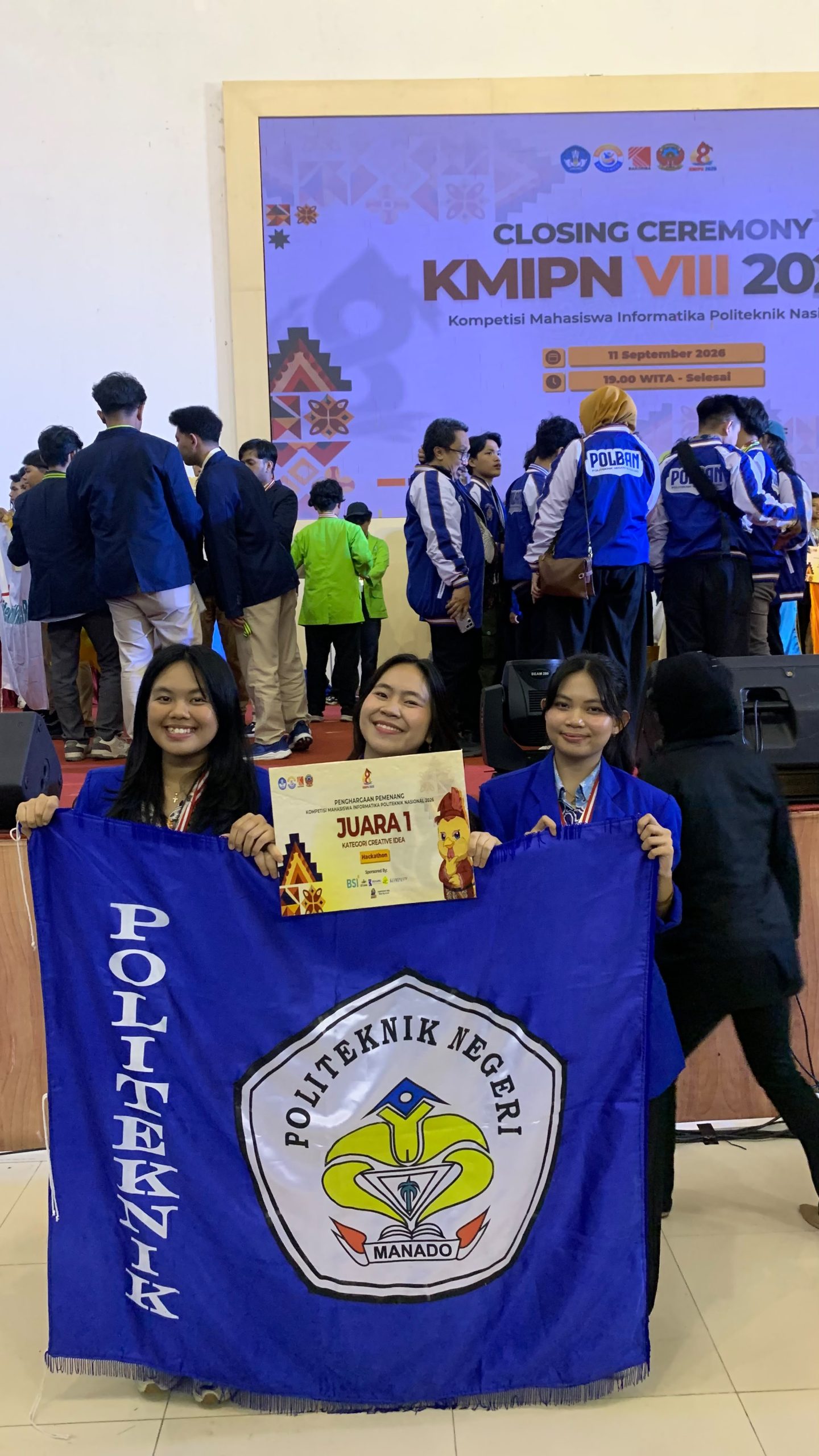 Gracia Ester Tendean, Prayati Noviana Daleno, dan Chealsy Meisy Saraisang. (foto : istimewa)