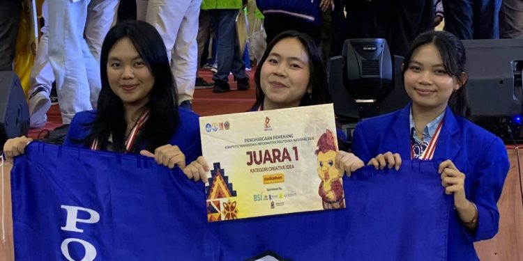 Tiga Srikandi Elektro Polimdo Ukir Prestasi Nasional, Raih Juara 1 Hackathon Kategori Creative Idea